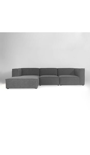 Seccional Beacon de 3 piezas con tumbona izquierda