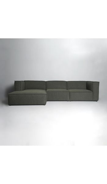 Seccional Beacon de 3 piezas con tumbona izquierda