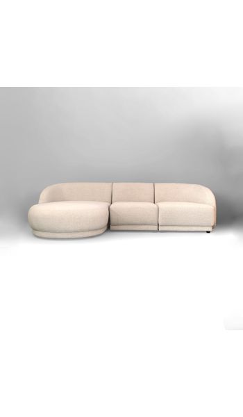 Seccional Concorde de 3 piezas con tumbona izquierda