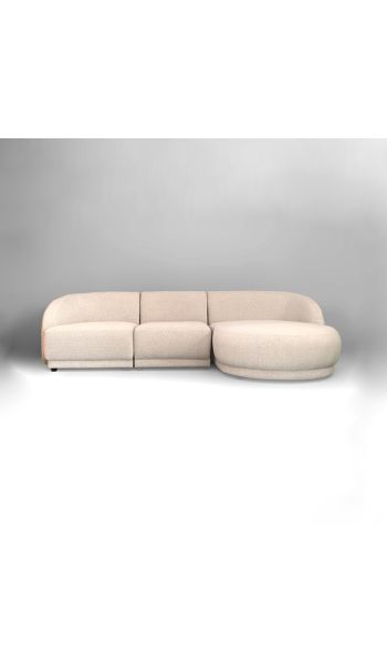 Seccional Concorde de 3 piezas con tumbona derecha