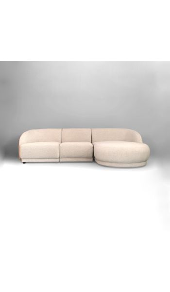 Seccional Concorde de 3 piezas con tumbona derecha