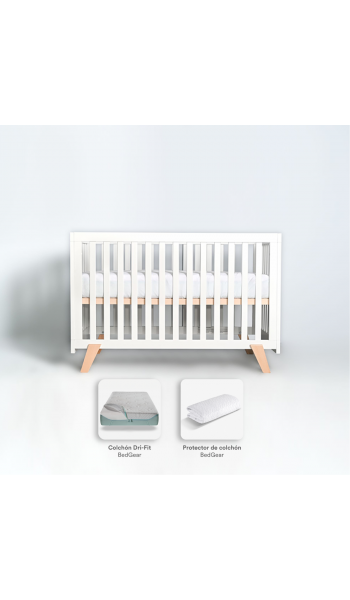 Set cuna Luce color blanca